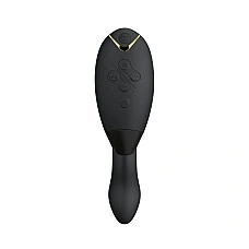 Двойной вакуумный клиторальный стимулятор Womanizer Duo 2 - Black, независимые моторы