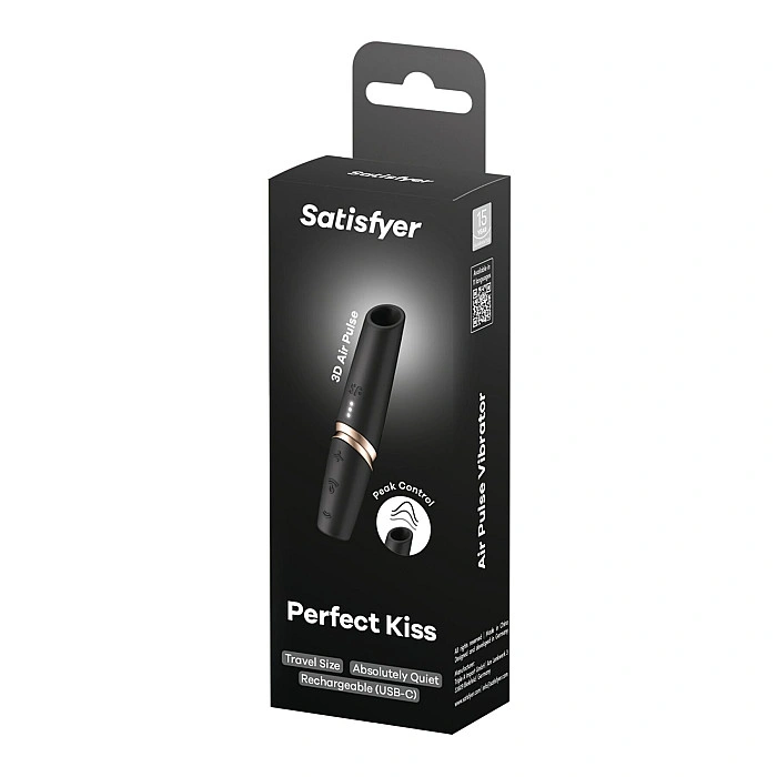 Вакуумный стимулятор Satisfyer Perfect Kiss, магнитная технология 3D Air Pulse, 30 режимов работы