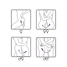 Вібратор двосторонній Adrien Lastic AD-2 з пультом LRS