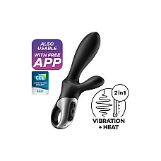 Універсальний смарт-вібратор з підігрівом Satisfyer Heat Climax +