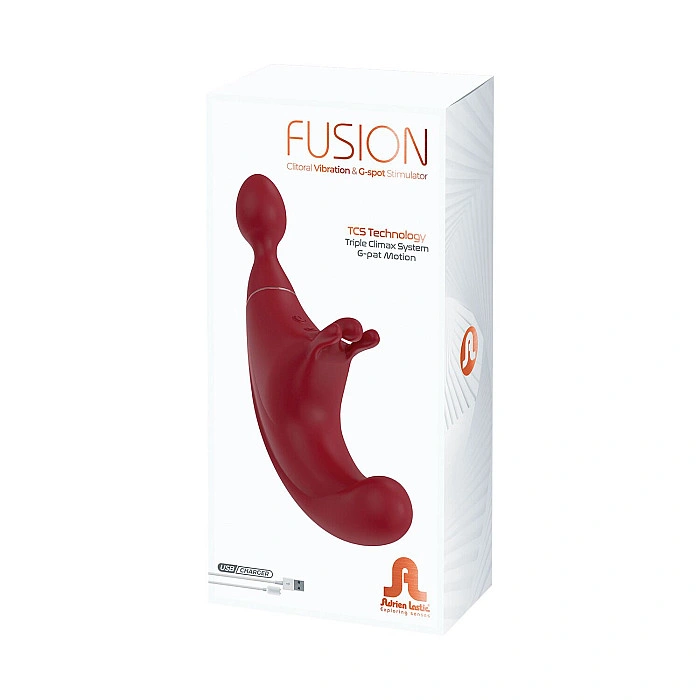 Супервибромассажер 3в1 Adrien Lastic Fusion, вибрации и пульсирующий кончик