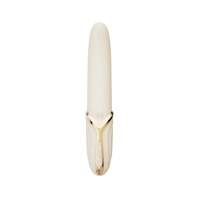 Вибратор Zalo – EVE Ivory White, вибрация + ротация, имитация язычка, подогрев до 39 °C