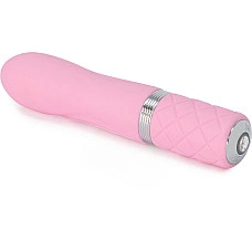 Розкішний вібратор PILLOW TALK - Flirty Pink з кристалом Сваровські, гнучка голівка