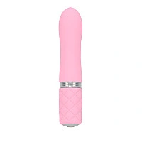 Роскошный вибратор PILLOW TALK - Flirty Pink с кристаллом Swarovski, гибкая головка