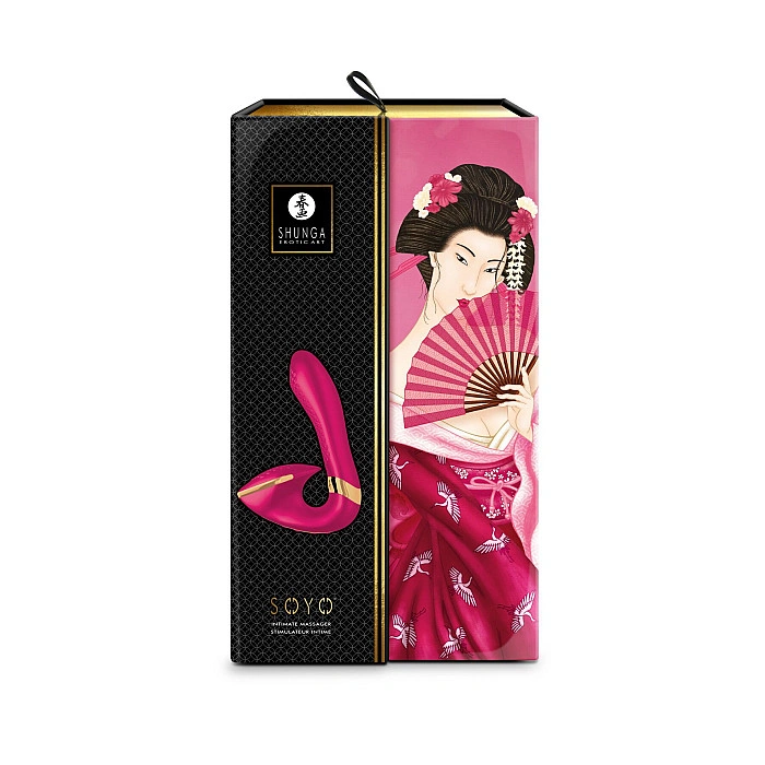 Вагинально-клиторальный вибратор Shunga Soyo Raspberry