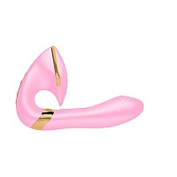 Вагинально-клиторальный вибратор Shunga Soyo Light Pink