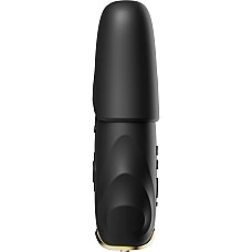 Смарт-вібратор для грудей Zalo - Nave Obsidian Black, пульт ДК, робота через додаток