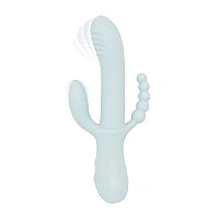 Вібратор-кролик Good Vibes Only - SAGE Triple Stimulation Vibe Soft Silicone - Blue