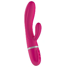 Вібратор-кролик Liebe Bend It Plus Cerise, гнучкий, 2 мотори, 10 режимів