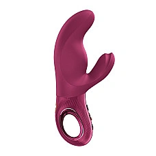 Вібратор-кролик Fun Factory MISS BI Wine Red, 2 незалежні мотори, діаметр 4,2 см