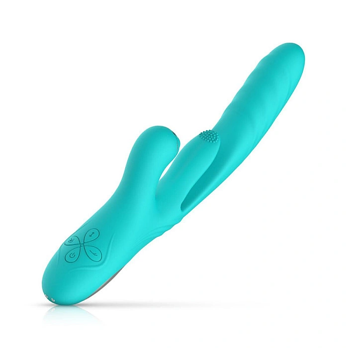 Вибратор-кролик с вагинальным отростком Good Vibes Only – Lisa Thrusting Rabbit Vibrator with G-Spot Stimulator