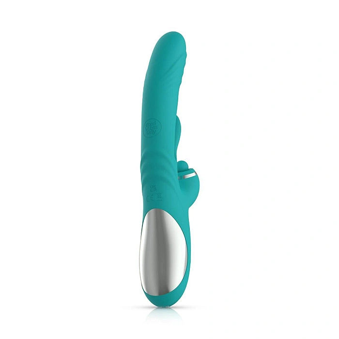 Вибратор-кролик с вагинальным отростком Good Vibes Only – Lisa Thrusting Rabbit Vibrator with G-Spot Stimulator