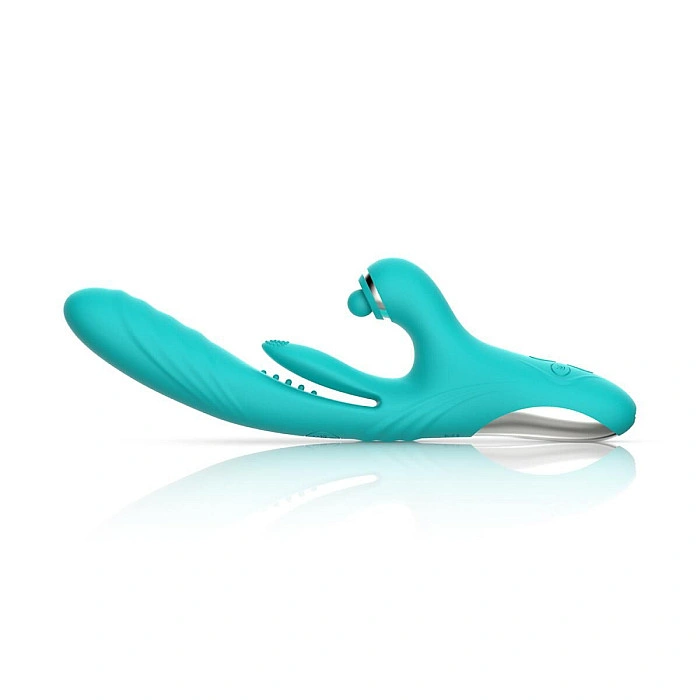 Вибратор-кролик с вагинальным отростком Good Vibes Only – Lisa Thrusting Rabbit Vibrator with G-Spot Stimulator