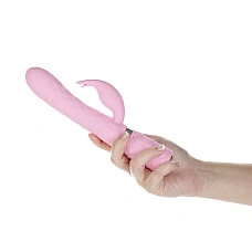 Роскошный кролик с ротацией и вибрацией Pillow Talk Lively, Pink, кристалл Сваровски