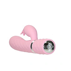 Роскошный кролик с ротацией и вибрацией Pillow Talk Lively, Pink, кристалл Сваровски