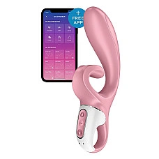 Смартвібратор-кролик Satisfyer Hug Me Pink, 2 мотори, діаметр 4,2см, широка кліторальна частина