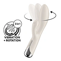 Вібратор-кролик Satisfyer Spinning Rabbit 1 Beige