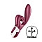 Вибратор-кролик Satisfyer Touch Me Red, двойной отросток, 3 мощных мотора