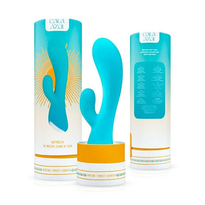 Вибратор-кролик Cala Azul – Martina Rabbit Vibrator, эргономичная форма, 10 режимов