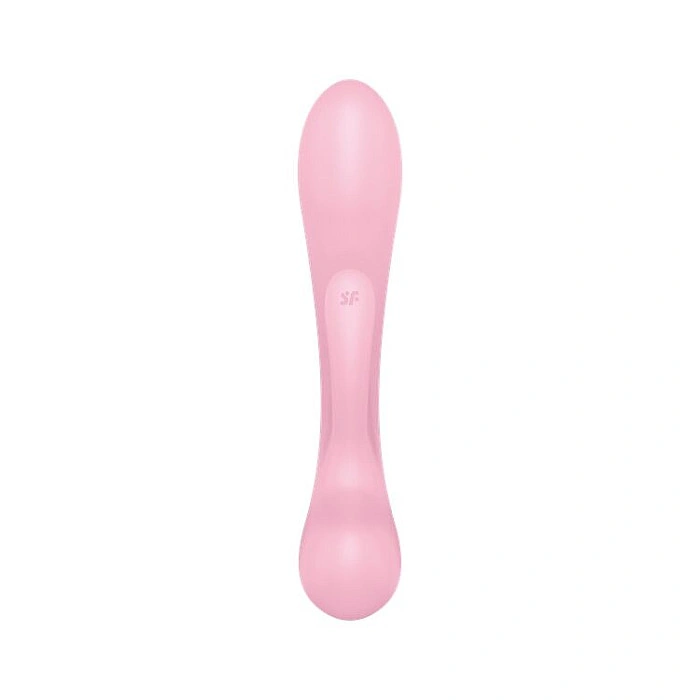 Двусторонний вибратор-кролик Satisfyer Triple Oh Pink, 3 мотора, рукоятка-массажер