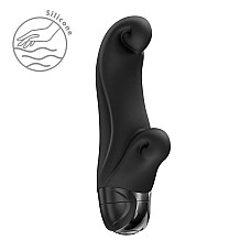 Вибратор-кролик Fun Factory OCEAN Black, для клитора и точки G, 6 режимов, на батарейках