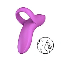 Вібратор на палець Satisfyer Bold Lover Dark Pink, гнучкий