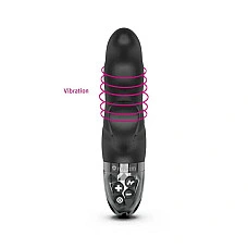 Вібратор-кролик з електростимуляцією Mystim Hop Hop Bob Black Edition