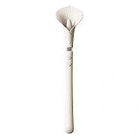 Роскошный вибромассажер Zalo – Calla Ivory White, двусторонний, 2 мотора