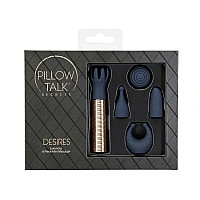 Вібромасажер Pillow Talk Secrets Desires 6-Piece Mini Massager Set - Navy