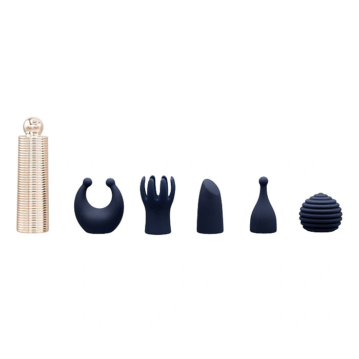 Вібромасажер Pillow Talk Secrets Desires 6-Piece Mini Massager Set - Navy
