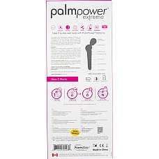 Потужний вібромасажер PalmPower Extreme - Pink, 7 режимів, гнучка головка, перезаряджуваний