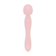 Вібромасажер Good Vibes Only - SIMI Double-Sided Wand Vibrator Soft Silicone - Pink