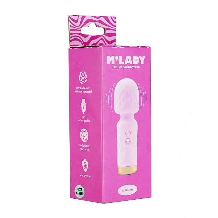 Вибромассажер M’Lady Mini Vibrating Wand Pink