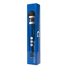 Вибромассажер DOXY Die Cast 3R - Blue Flame, очень мощный, перезаряжаемый, металлический корпус