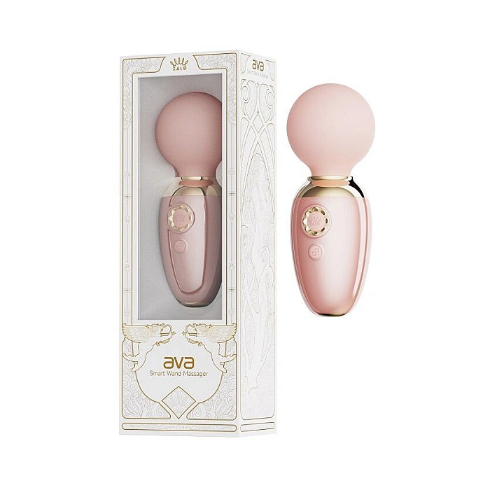 Смарт-вибромассажер Zalo – AVA Sakura Pink, 8 режимов, подогрев, очень мощный и компактный