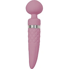Вибромассажер 2в1 PILLOW TALK - Sultry Pink, классический массажер и вибратор с ротацией, подогрев