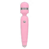 Роскошный вибромассажер PILLOW TALK - Cheeky Pink с кристаллом Swarovsky, плавное повышение мощности
