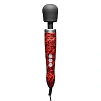 Вібромасажер DOXY Die Cast ROSE PATTERN, дуже потужний, живлення 220В, металевий корпус