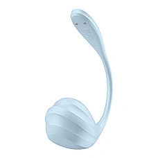 Віброяйце Satisfyer Smooth Petal Connect App Light Blue