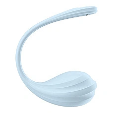 Віброяйце Satisfyer Smooth Petal Connect App Light Blue