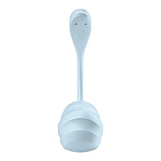 Віброяйце Satisfyer Smooth Petal Connect App Light Blue