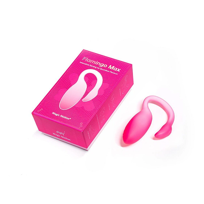 Смарт-виброяйцо Magic Motion Flamingo Max Pink 2 в 1: виброяйцо и тренажер Кегеля, 10 режимов