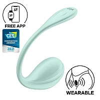 Смарт-виброяйцо Satisfyer Smooth Petal Connect App Mint