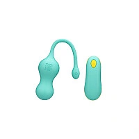 Віброяйце для точки G з пультом керування Romp Cello Light Teal, водонепроникне