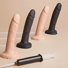 Фалоімітатор, що кінчає Strap-On-Me Squirting Cum Dildo Realistic Flash, діам. 3,5 см, силікон