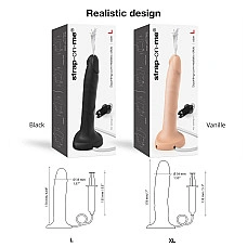 Фалоімітатор, що кінчає Strap-On-Me Squirting Cum Dildo Realistic Flash, діам. 3,5 см, силікон