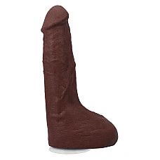 Фалоімітатор, що кінчає Doc Johnson The Realistic Cock ULTRASKYN - Squirting 9,5 Inch Chocolate