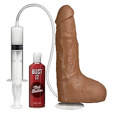Фалоімітатор, що кінчає Doc Johnson The Realistic Cock ULTRASKYN - Squirting 9,5 Inch Caramel