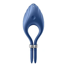 Эрекционное виброкольцо лассо Satisfyer Duelist Blue, 10 режимов, мощный мотор