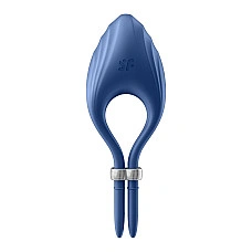 Эрекционное виброкольцо лассо Satisfyer Duelist Blue, 10 режимов, мощный мотор